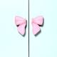 Handcrafted Acacia Wood Pink Bow Handle Pair